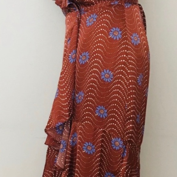 SALE! by Anthropologie -beautiful simple summer wrap dress XS - Picture 10 of 13